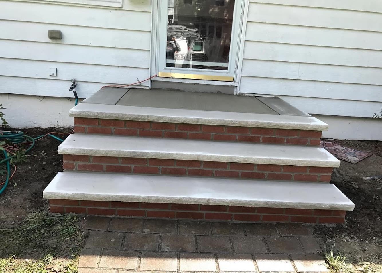 JADEC Builders masonry steps and entry project - photo 1